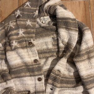Denim & Supply Ralph Lauren Striped Beige and Cream Cardigan